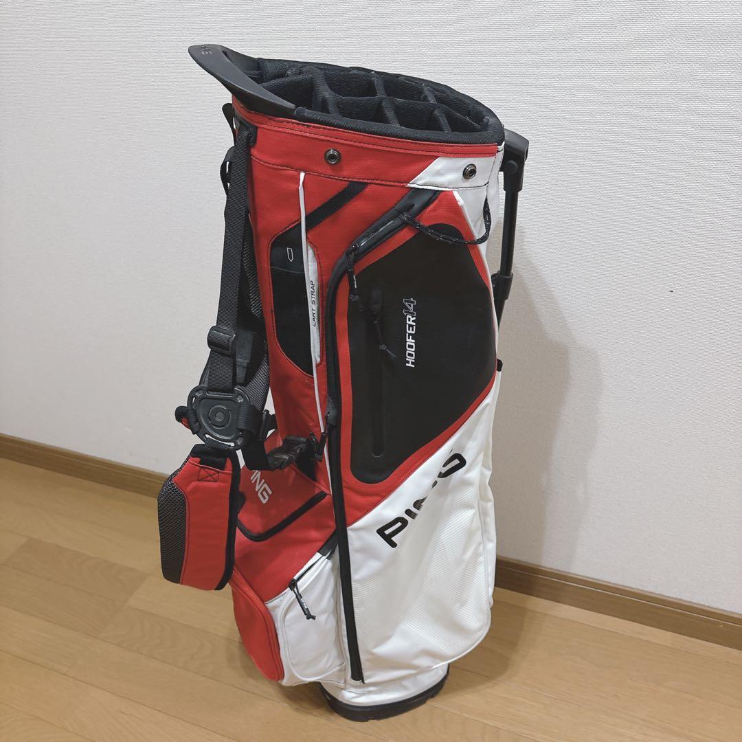 K484 PING スタンドキャディバッグ 14分割 フード無し