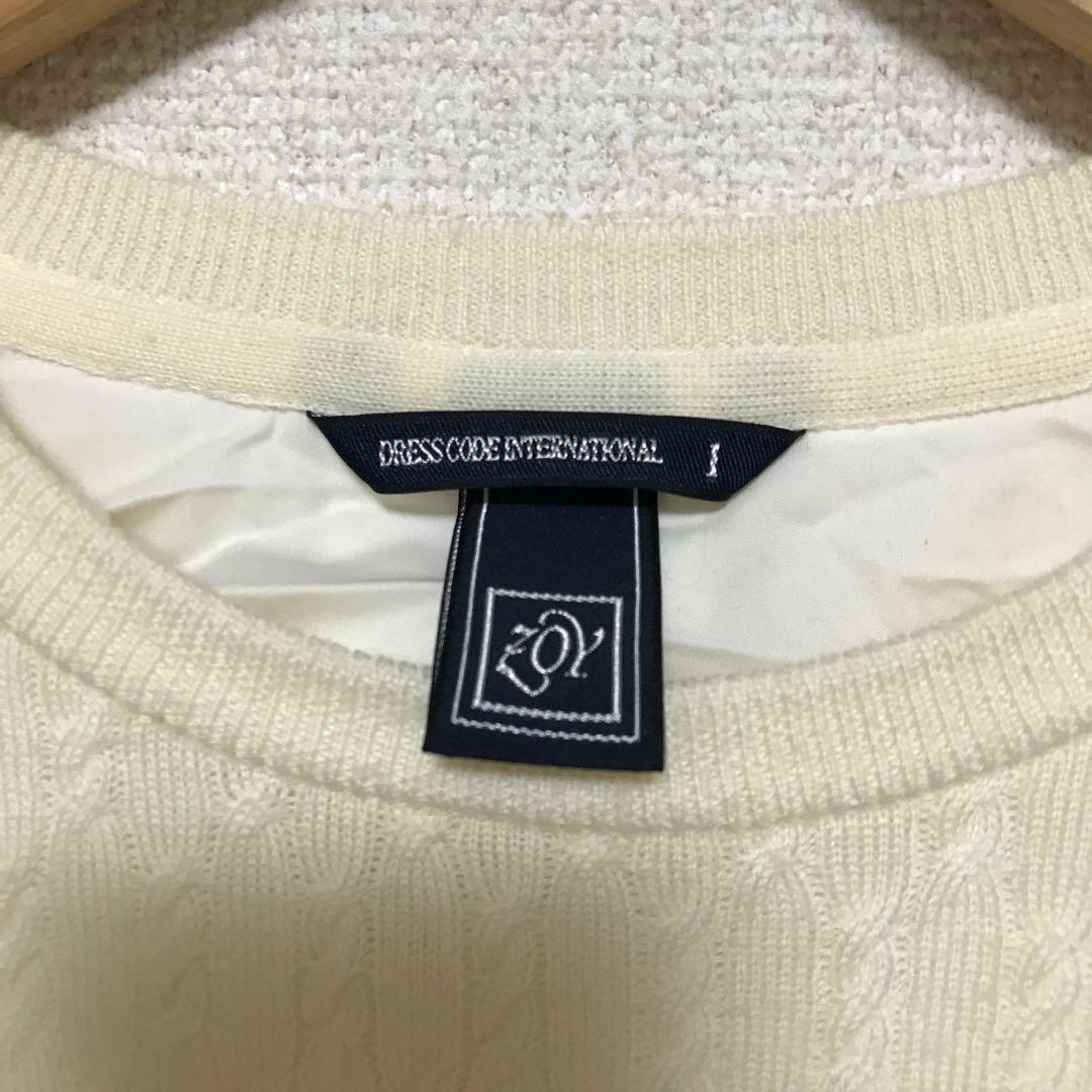 ZOY ゾーイ　CASHWOOL SWE プルオーバー 防風裏地付 ホワイト
