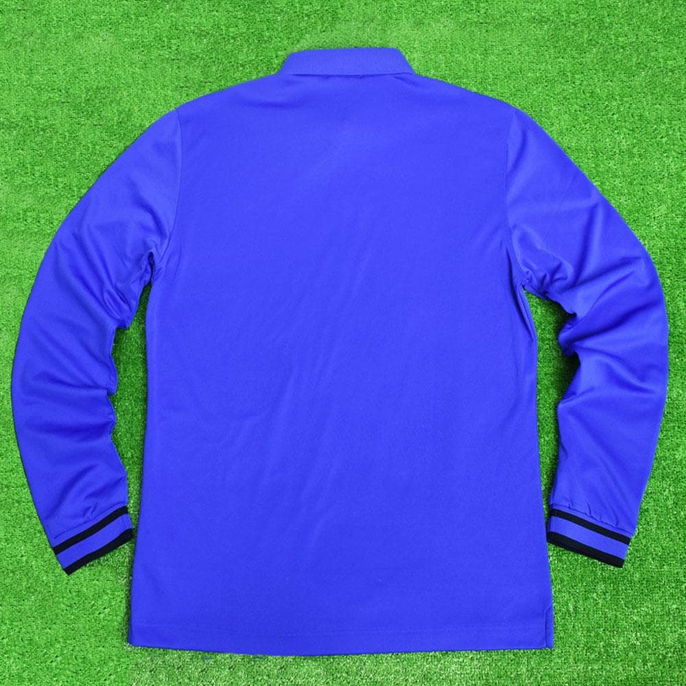 J.LINDEBERG/ジェイ リンドバーグ ゴルフ 長袖ポロシャツ【青】新品！