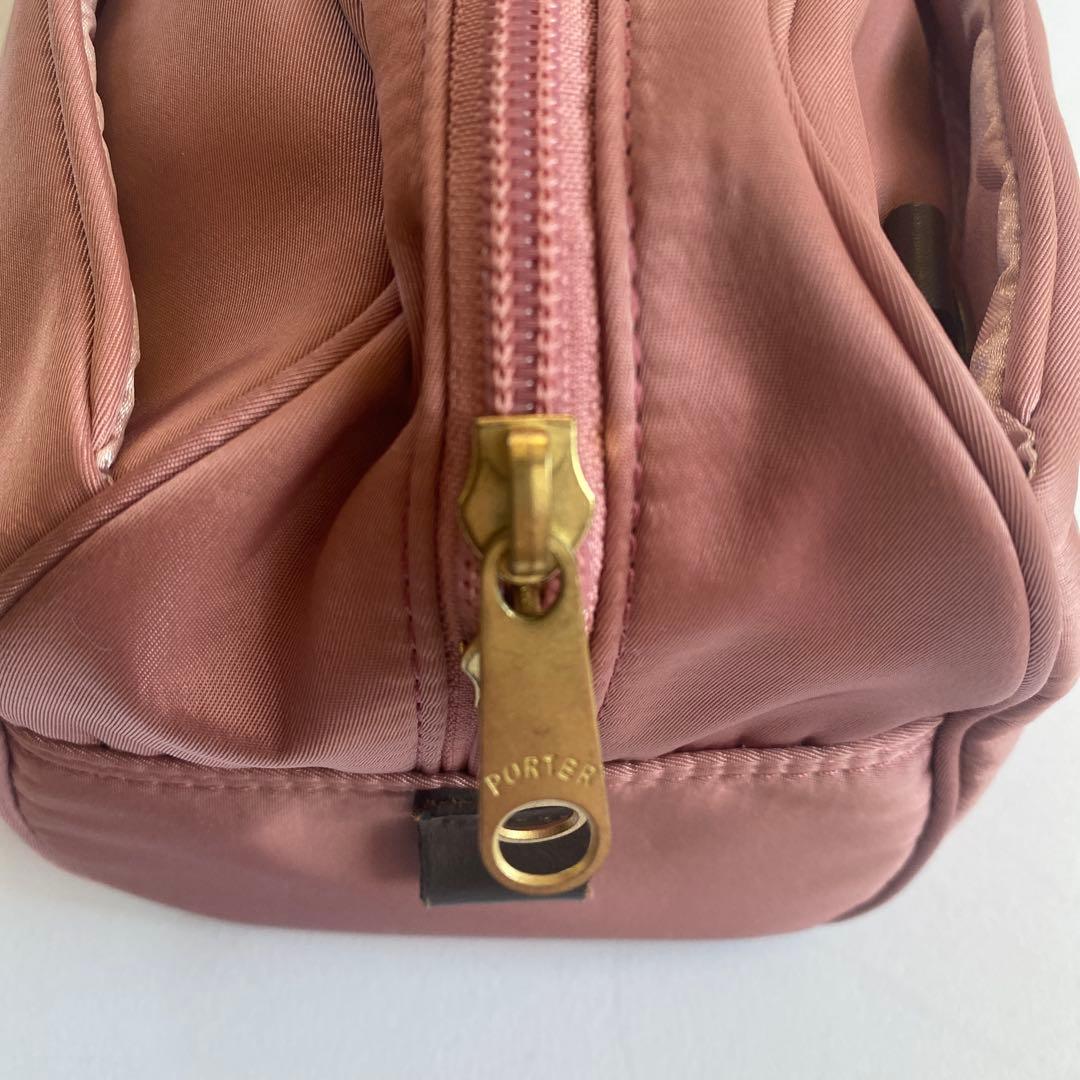希少 PORTER フルート ケース ピンク ハンド ショルダーバッグ 2way