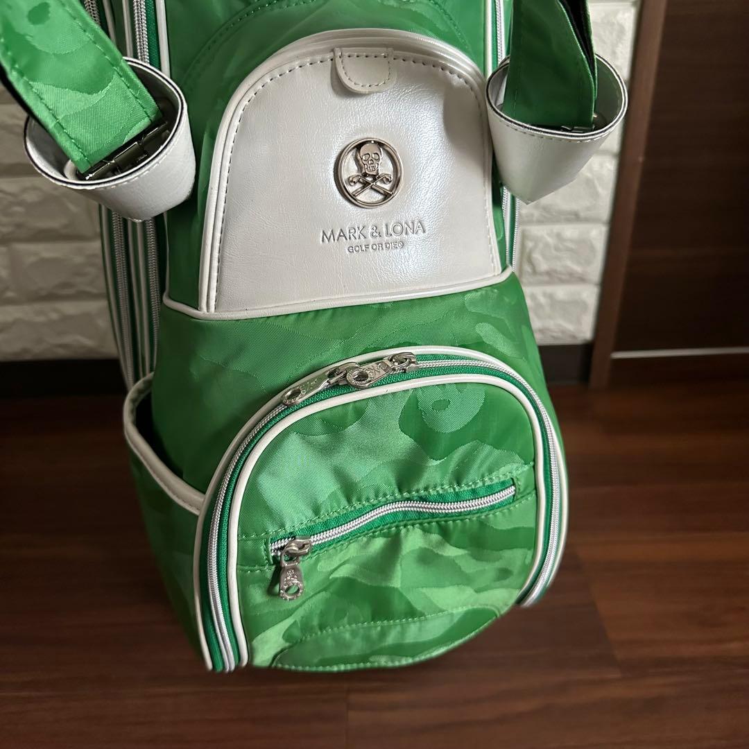 美品 希少 MARK&LONA Gauge Camo Cart Bag グリーン