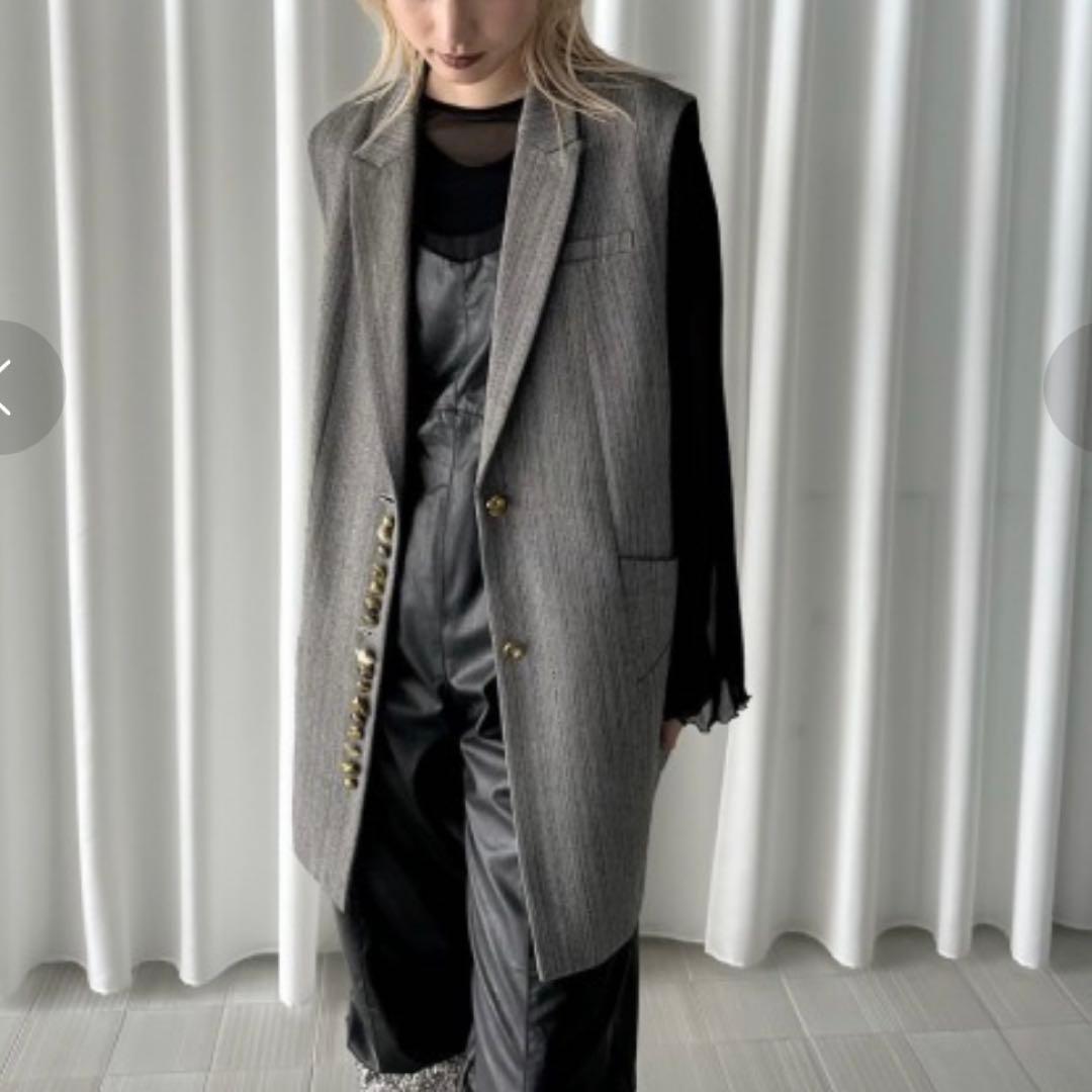 美品 Ameri UND MANY MOTIF BUTTON VEST アメリ