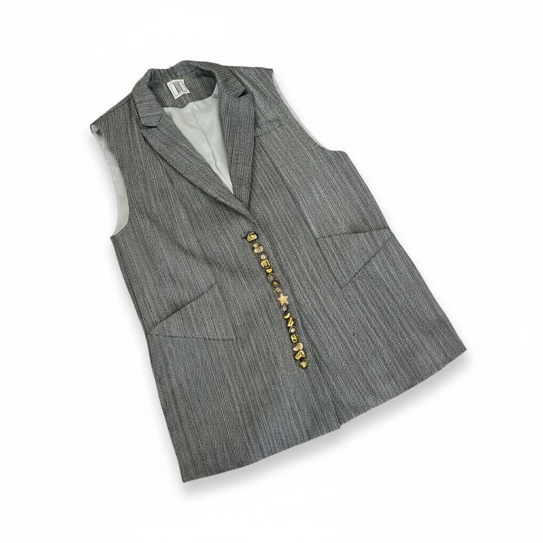 美品 Ameri UND MANY MOTIF BUTTON VEST アメリ
