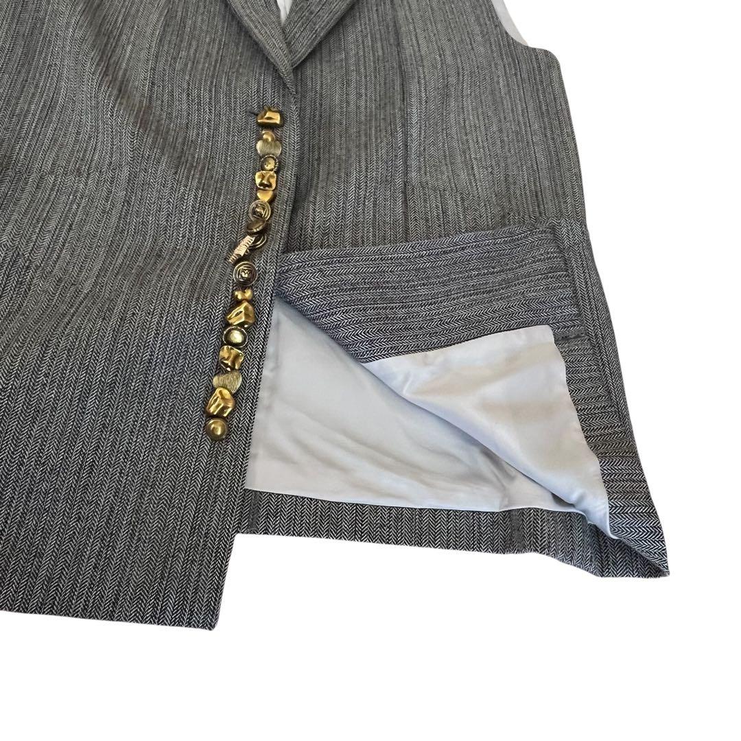 美品 Ameri UND MANY MOTIF BUTTON VEST アメリ
