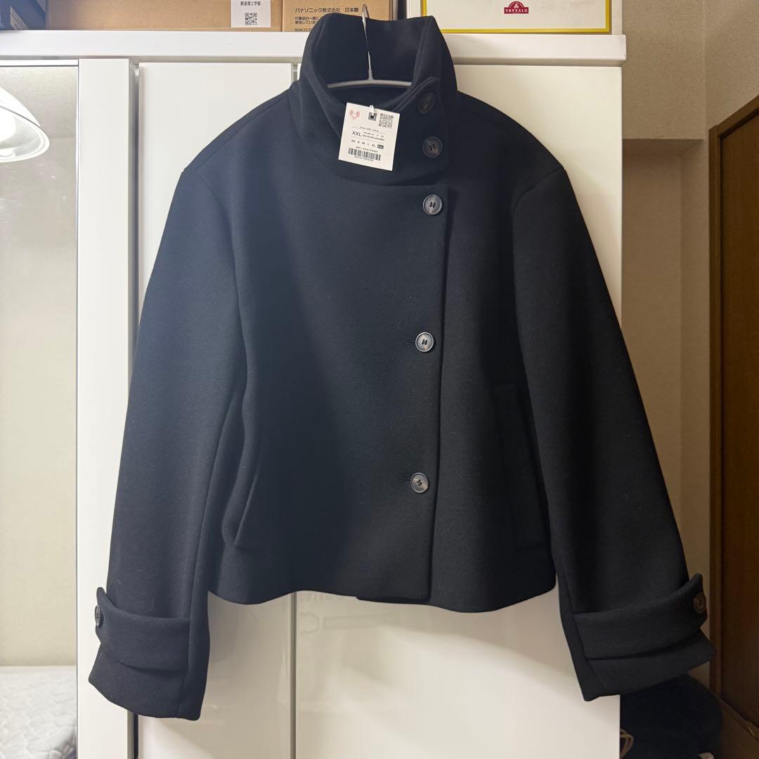 【完売品】ZARA ショートハイネックコート XXL 2078/780/800