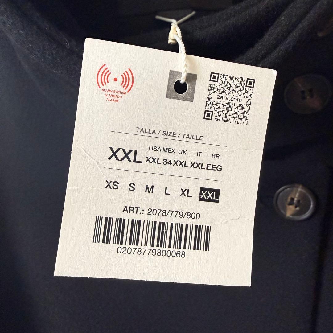 【完売品】ZARA ショートハイネックコート XXL 2078/780/800