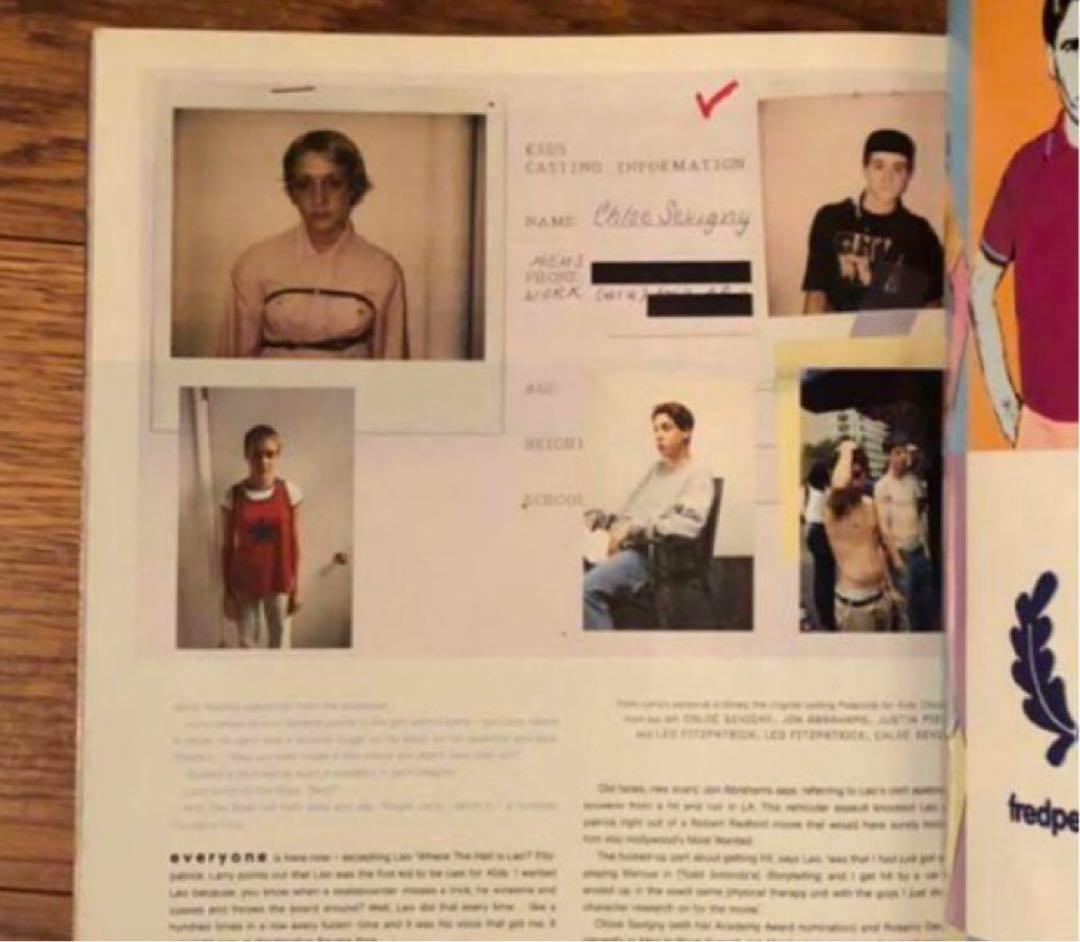 The Face Larry Clark 特集号 KIDS