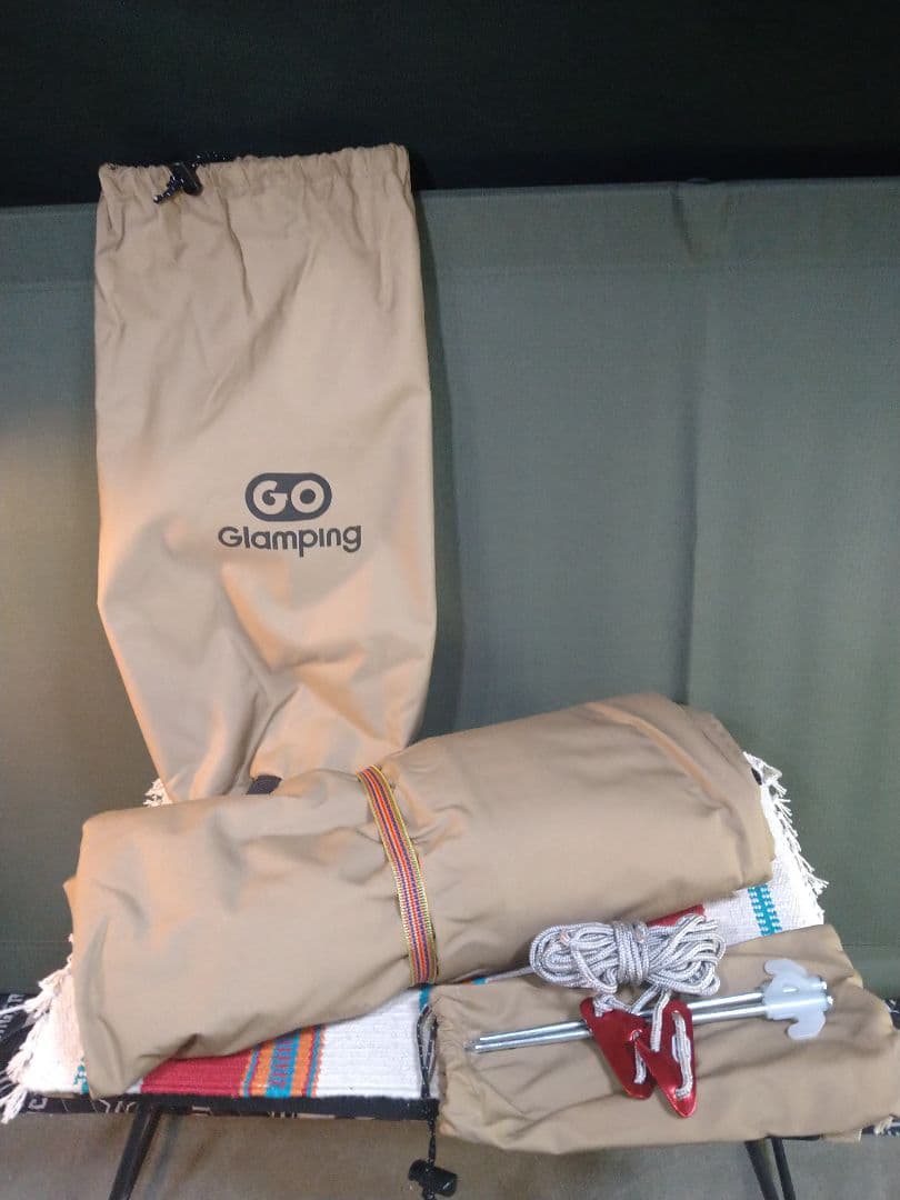 未使用！GOGlamping G・G PUP 2.0専用前幕TC　サンドカラー！