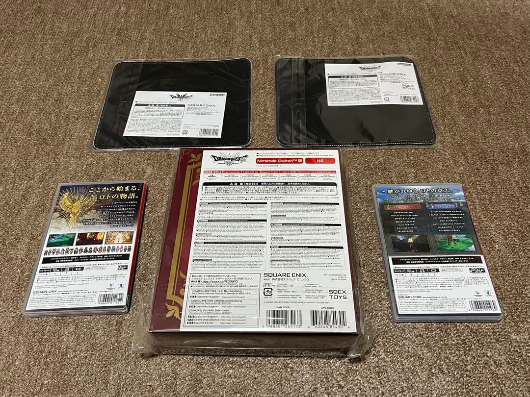 Switch版 ドラゴンクエスト1＆2・3 収納ボックス　マウスパッド２種類