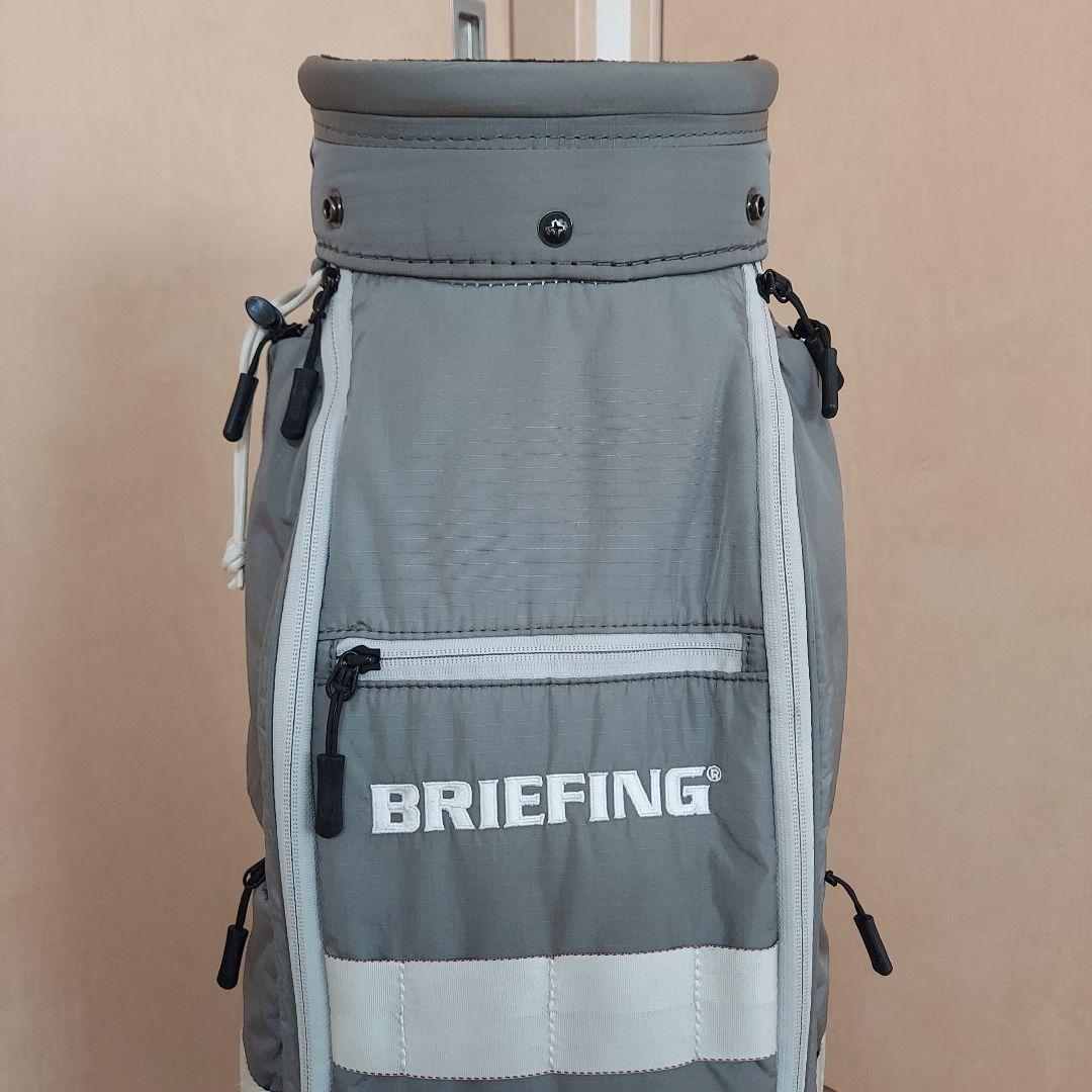 BRIEFING ブリーフィング キャディバッグ グレー ★ドライバーカバー付き