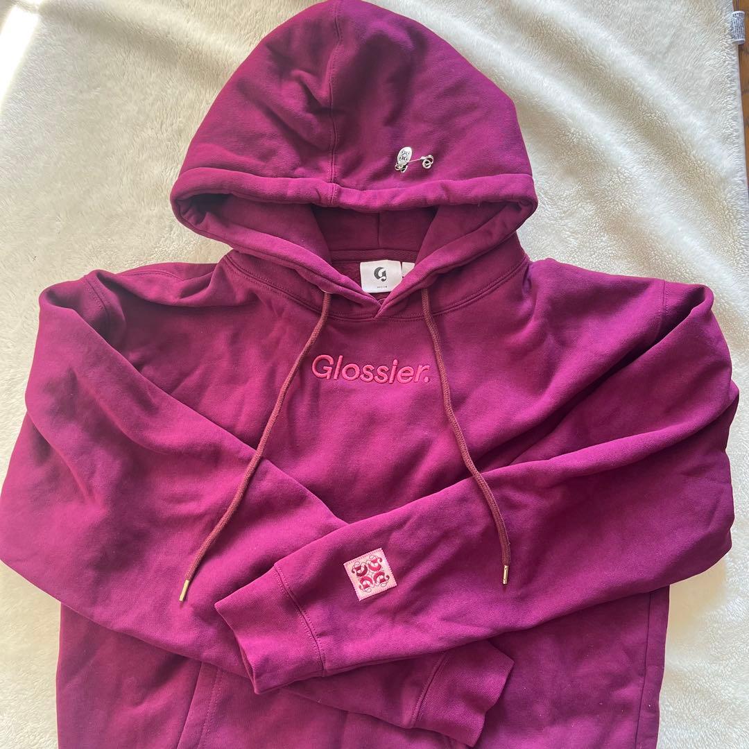 Glossier バーガンディ パーカー ホリデー　限定　フーディー
