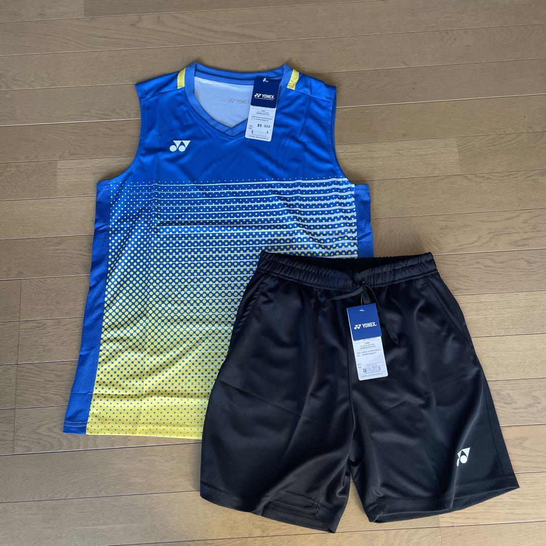 ヨネックスYONEX バドミントン日本代表モデルゲームウェア　上下セット新品　L