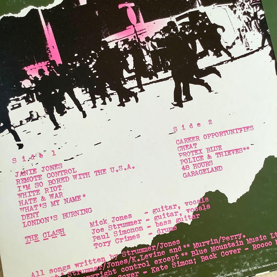 レコード新品同様! 1979年発売 帯付 ザ・クラッシュ 白い暴動 ストラマー