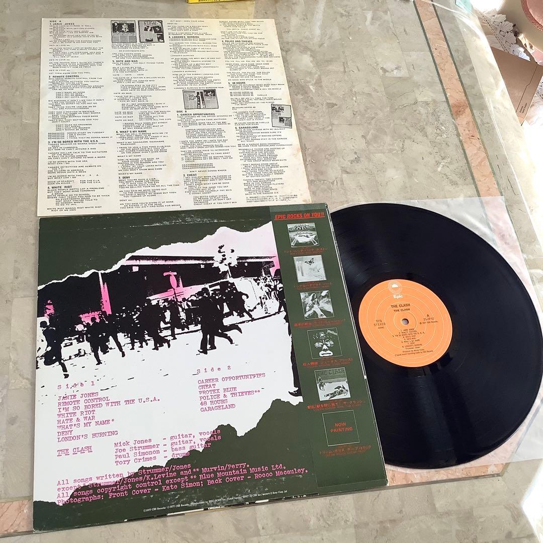 レコード新品同様! 1979年発売 帯付 ザ・クラッシュ 白い暴動 ストラマー