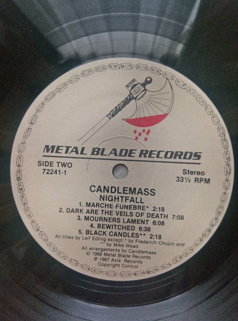 ●LPレコード camdlemass / nightfall