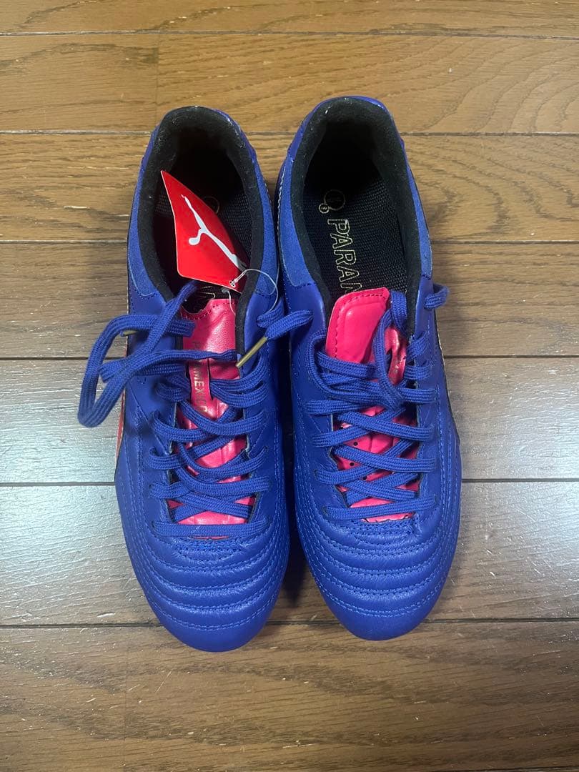 美品　新品　未使用　Puma パラメヒコライト15 サッカーシューズ 紫/赤