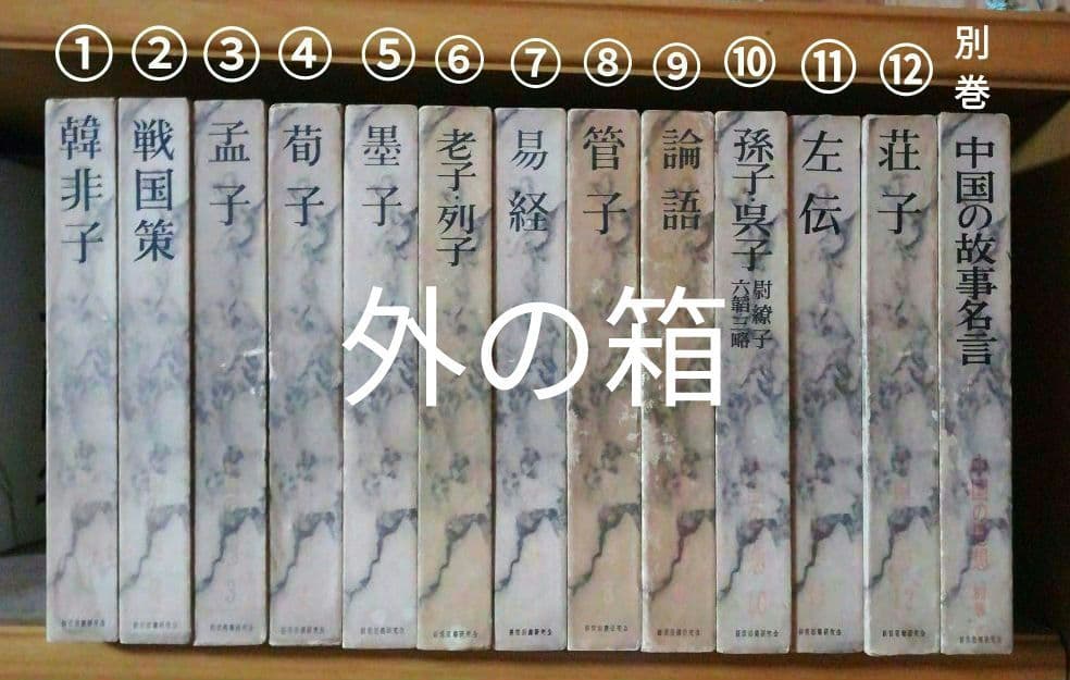 中国の思想(12巻)+中国の故事名言(1巻)