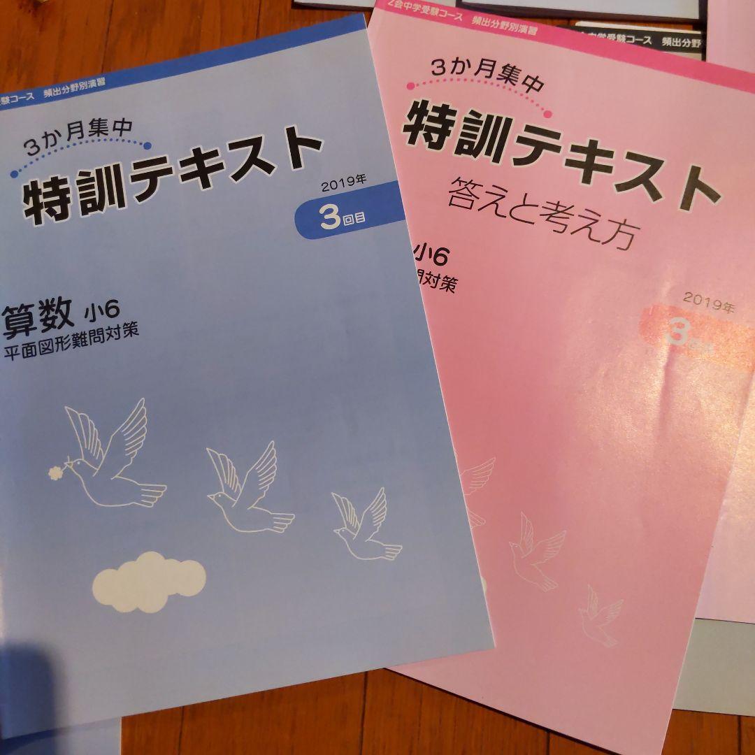 Z会　小6 中学受験　難関校　特訓テキスト　算数　国語　理科　全3回　専科
