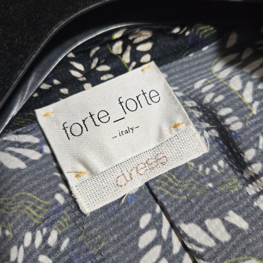 極美品◆ロンハーマン購入 フォルテフォルテ コットンシルク ビーズ ワンピース
