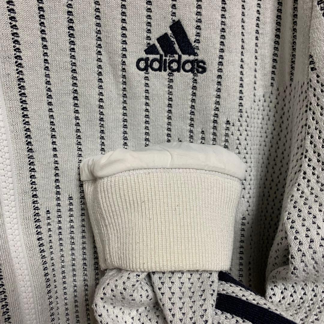 adidas ゴルフ 防風 長袖フルジップセーター GV1191 （ホワイト）
