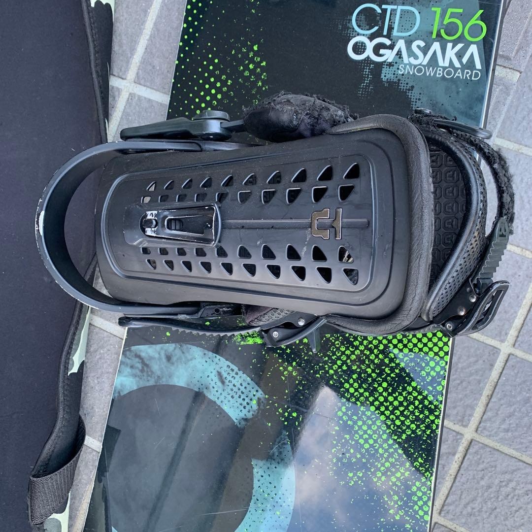 OGASAKA CTD 156 スノーボード バインディング ブーツ 付き
