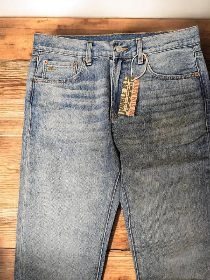 【新品未使用】RRL HIGH SLIM　デニム ライトブルー（34x32）