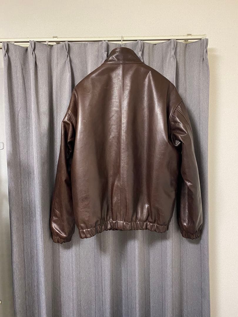 ジャケット・アウター VUJADE Leather Bomber Jacket in Calfskin