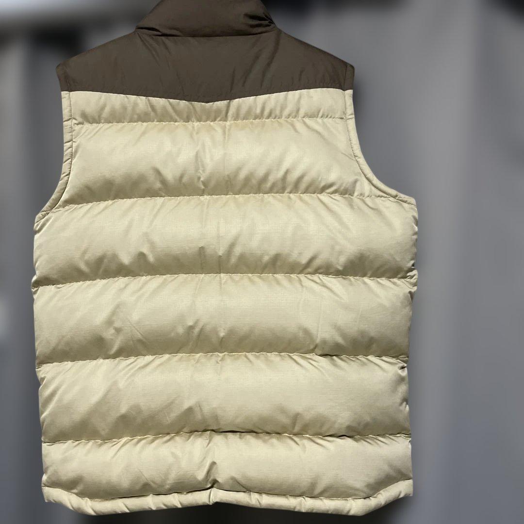 patagonia ダウンベスト M ベージュ/ブラウン　美品
