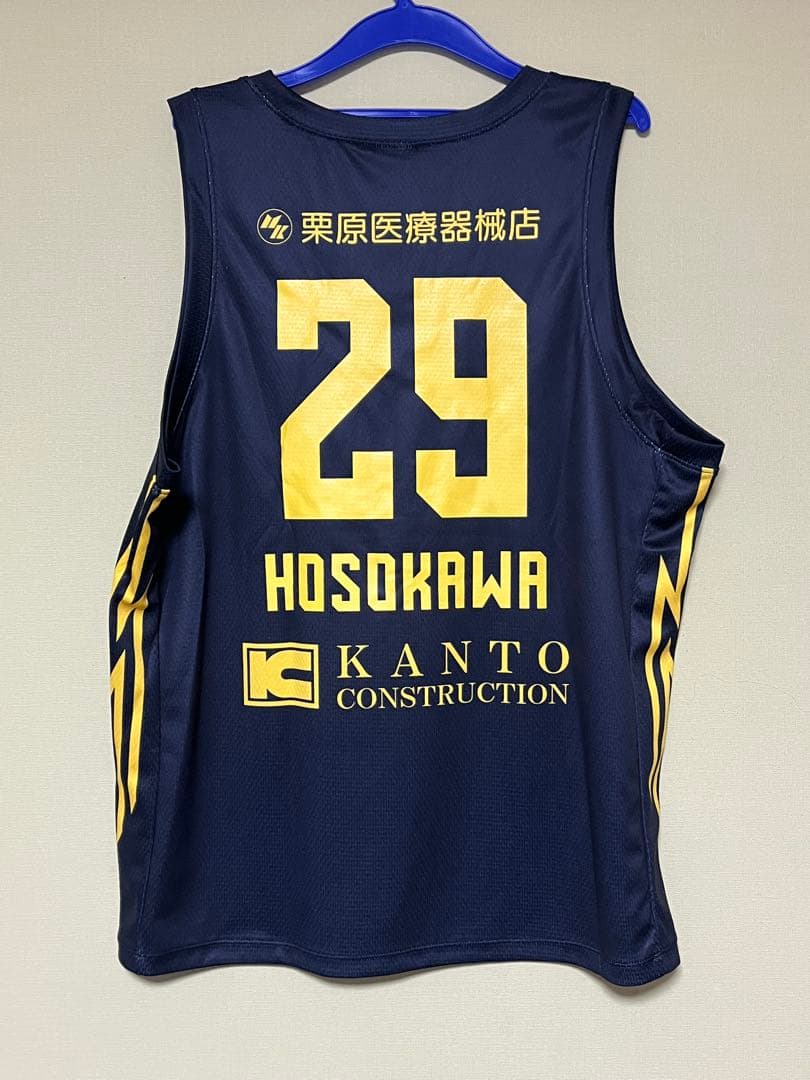 群馬クレインサンダーズ　細川一輝選手　サイン入りレプリカユニフォーム　未使用品
