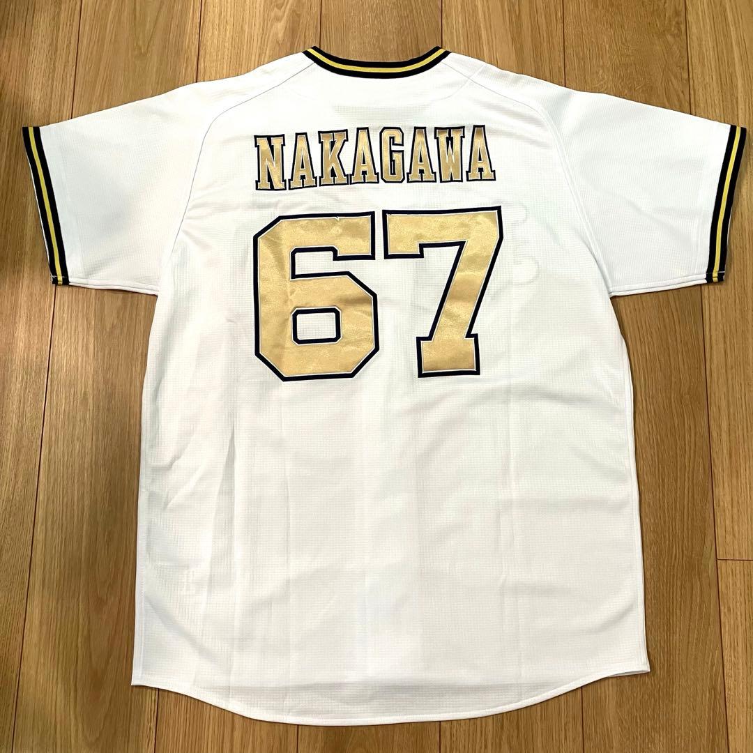 【美品】オリックスバファローズ　中川圭太　優勝記念ハイクオリティユニフォーム　L