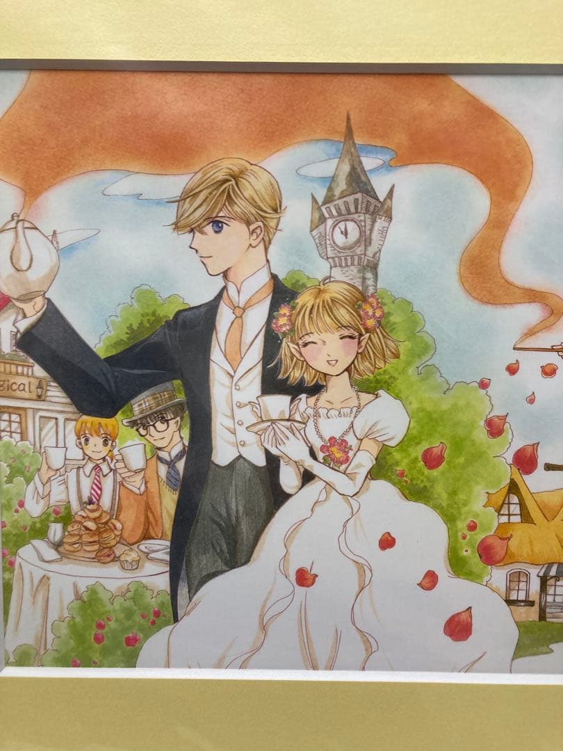 もとなおこ　初期作　リエギエンダ物語　直筆サイン入りイラストボード