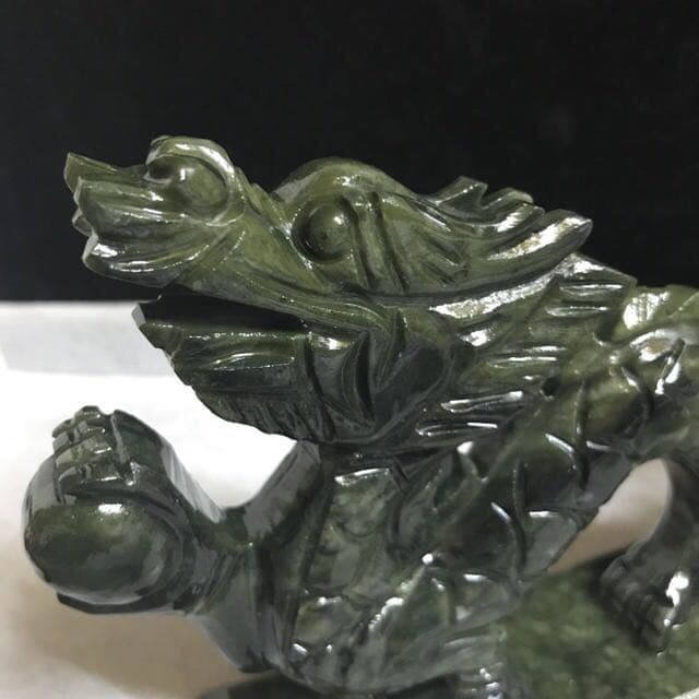 ★限定特選品★極上彫刻ドラゴンボール【サーペンティン『蛇紋石』龍彫刻】❤️