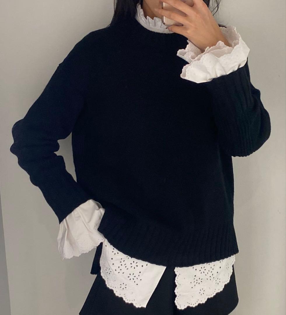 rabanne  イギリス刺繍ポプリンシャツ