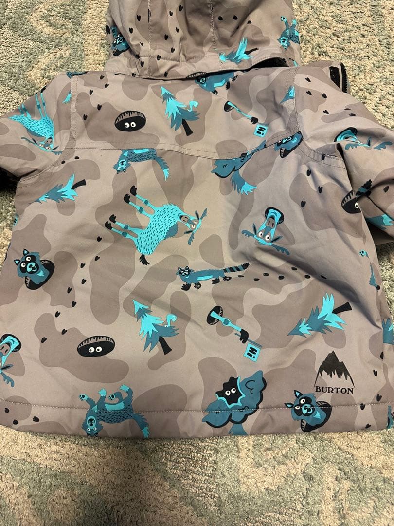 BURTON 子ども用ジャケット 3T 動物柄　手袋4T