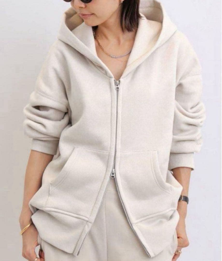 【AMERICANA/アメリカーナ】 WIDE FULLZIP HOODIE