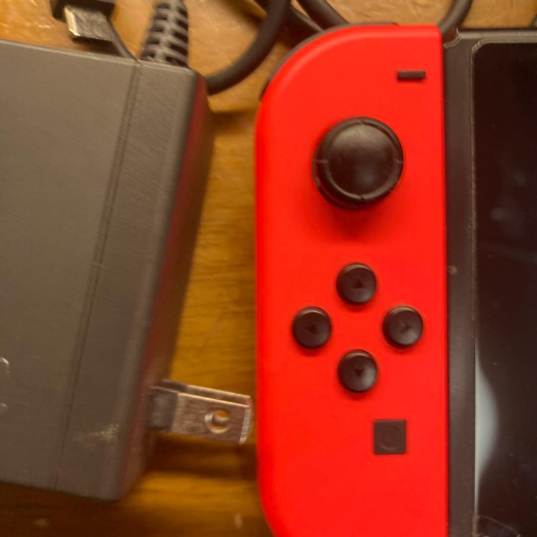 Nintendo Switch 赤・青 本体 画面フィルムひびあり