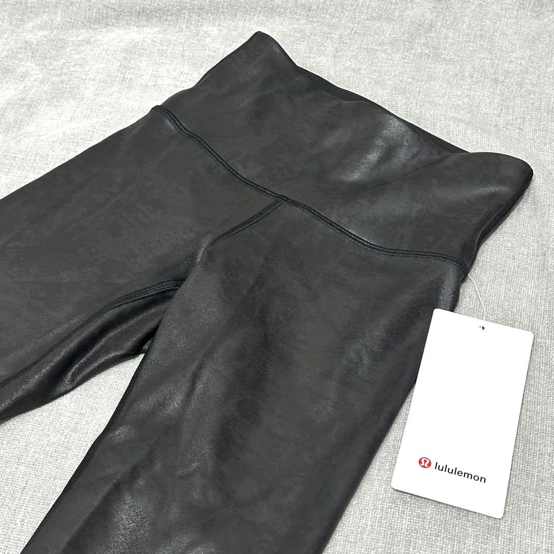 【新品】lululemon ルルレモン 光沢 ハイウェスト ヨガパンツ ブラック
