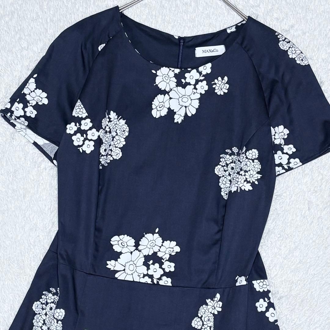 【極美品】マックスマーラ Max&co 大きいサイズ タック ワンピース 上品