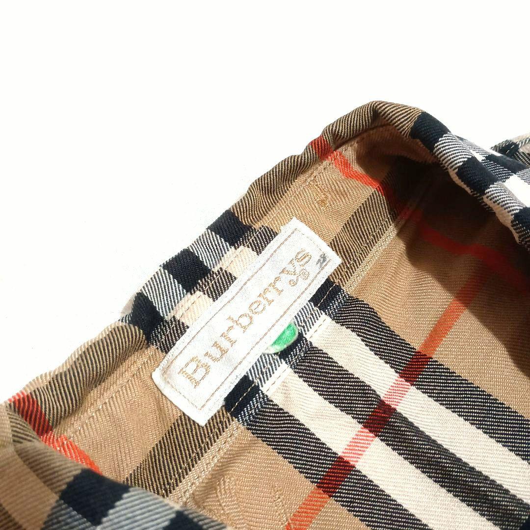 90s BURBERRY ノバチェック シャドーホース チェックシャツ Y2K