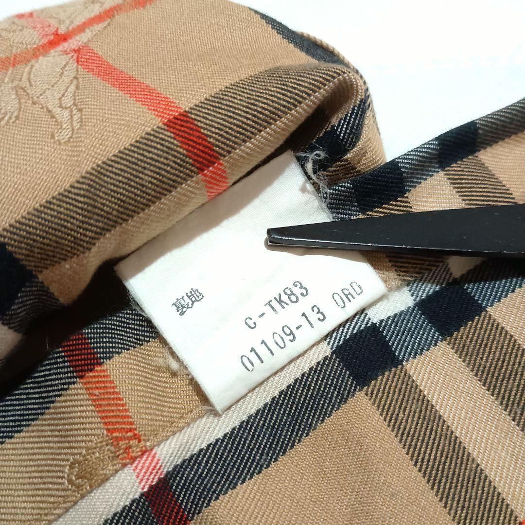 90s BURBERRY ノバチェック シャドーホース チェックシャツ Y2K