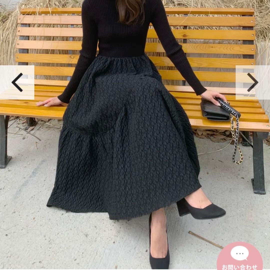 ワンピース LUNA COMBINATION LONG DRESS