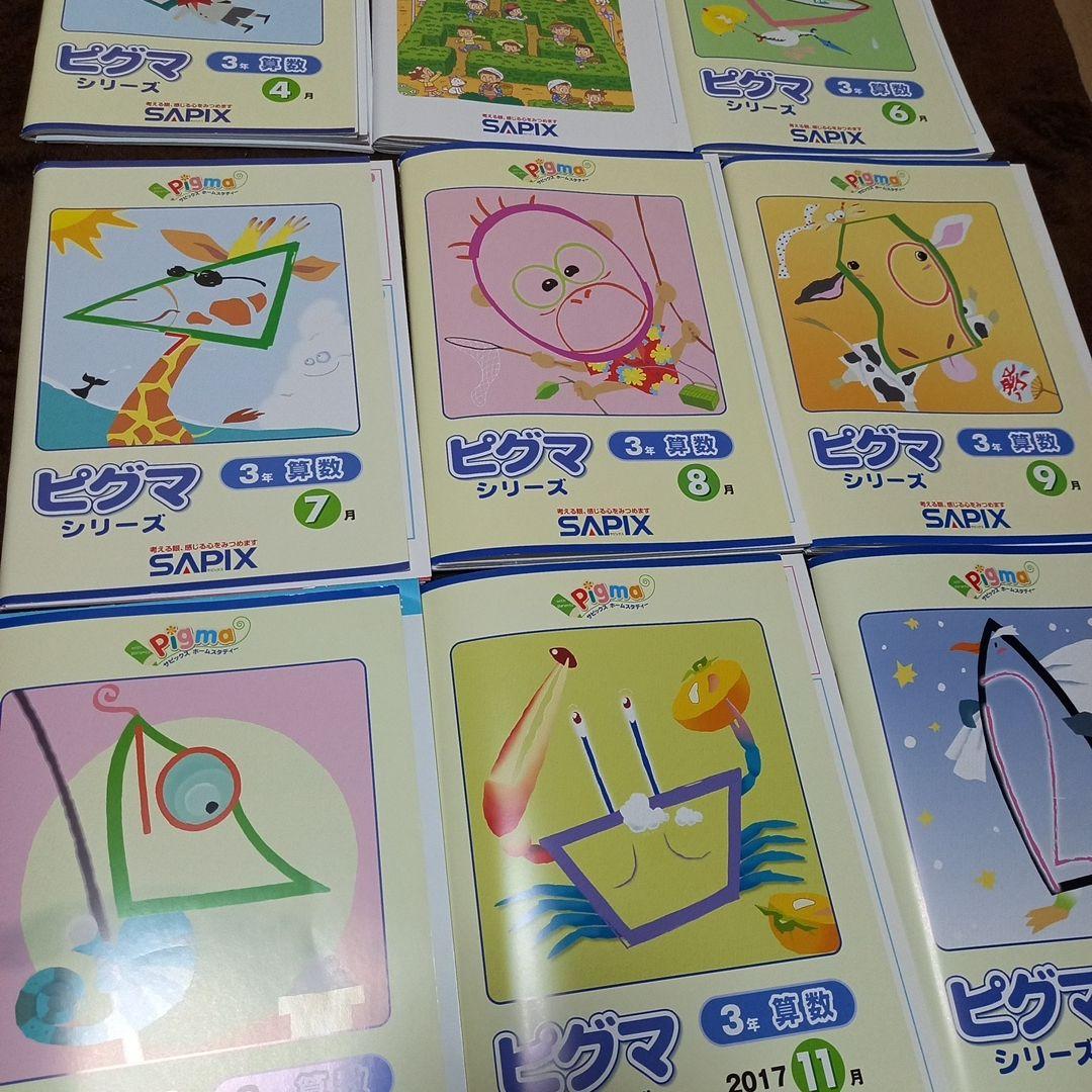 ピグマシリーズ 3年生 学習参考書 全12冊セット　SAPIX