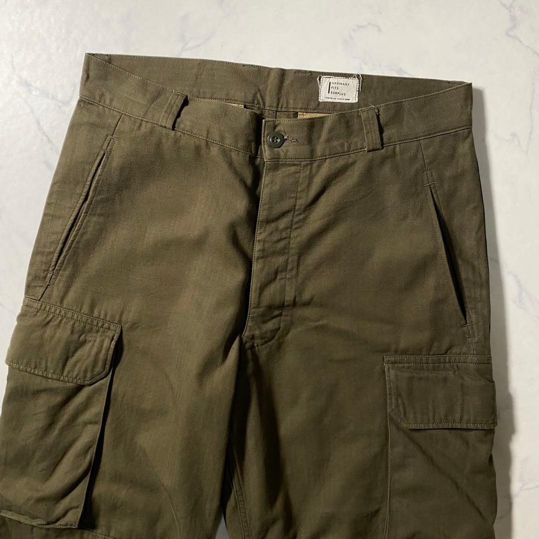 【美品】オーディナリーフィッツ　カーゴパンツ　M-47　フランス軍　ミリタリー