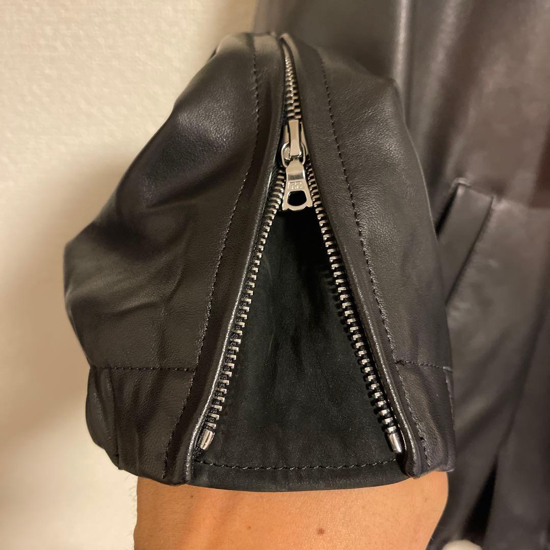 ジャケット・アウター stein EX SHEEP LEATHER ZIP SHORT JACKET