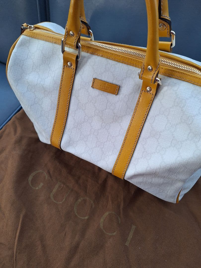 未使用★GUCCI スピーディー30 ホワイトレザー 保存袋付き
