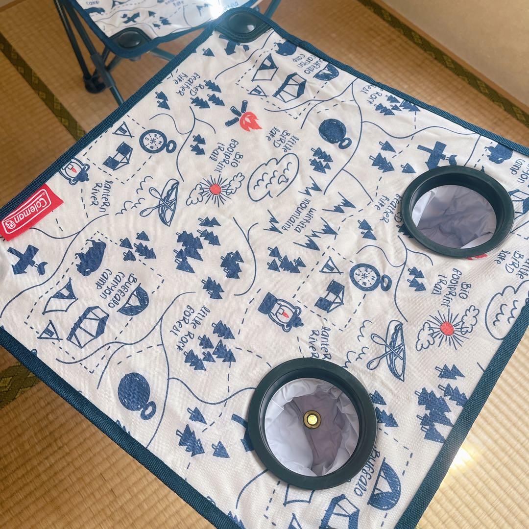 コールマン 折り畳みチェア２脚＋テーブルのセット