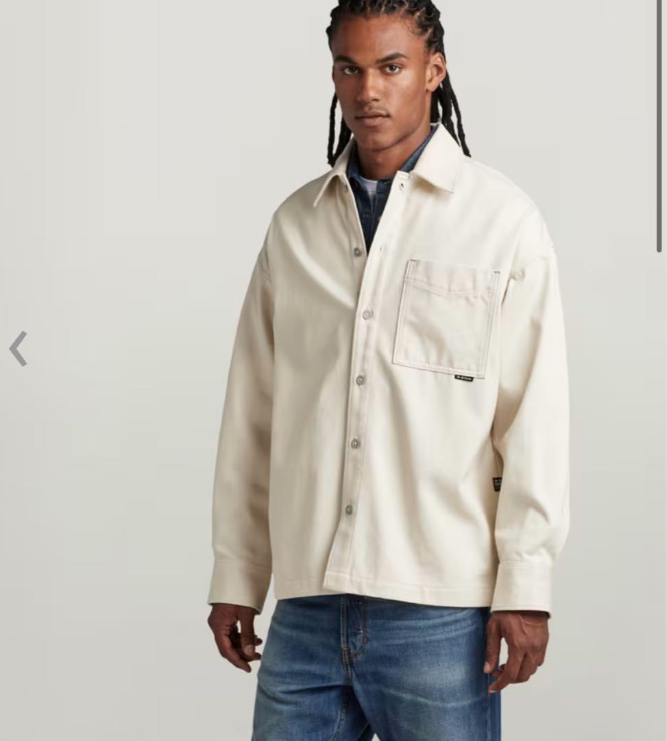 新品タグ付　G-STAR RAW デニムジャケット　シャツホワイト　L