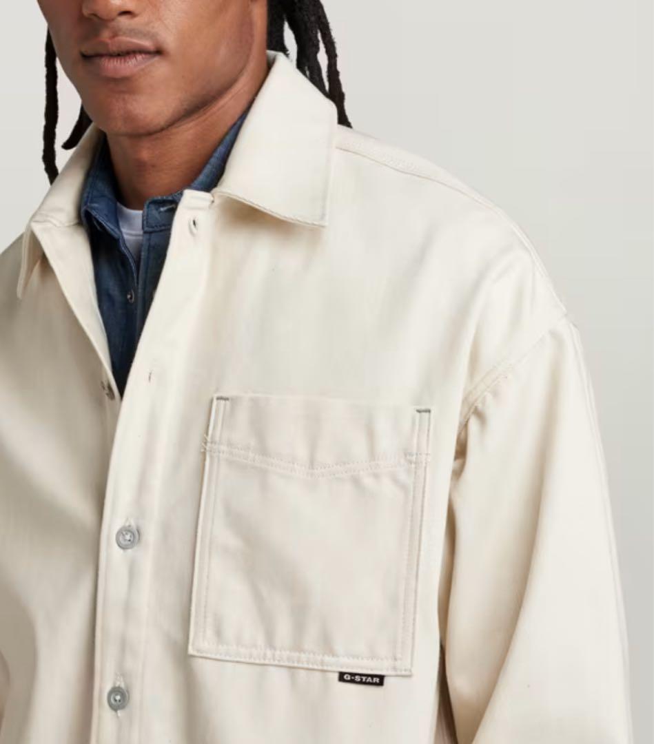 新品タグ付　G-STAR RAW デニムジャケット　シャツホワイト　L
