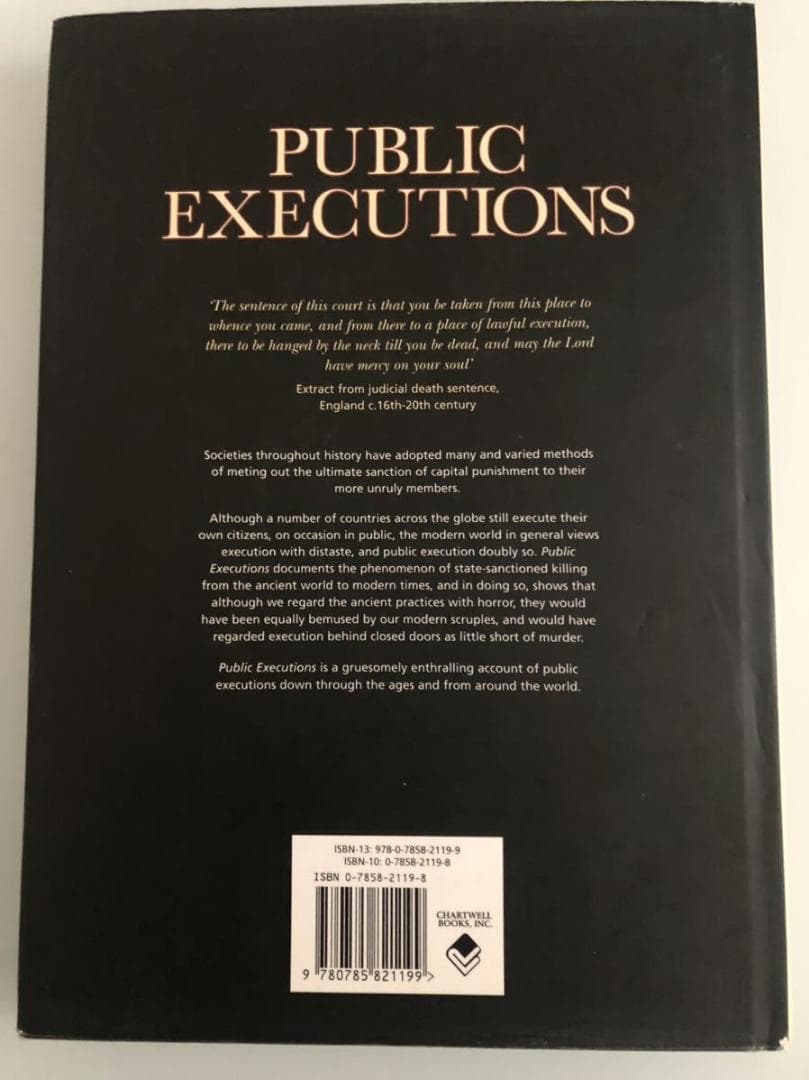 洋書 PUBLIC EXECUTIONS ◆ 処刑,拷問の絵画集 ◆ 怖い絵