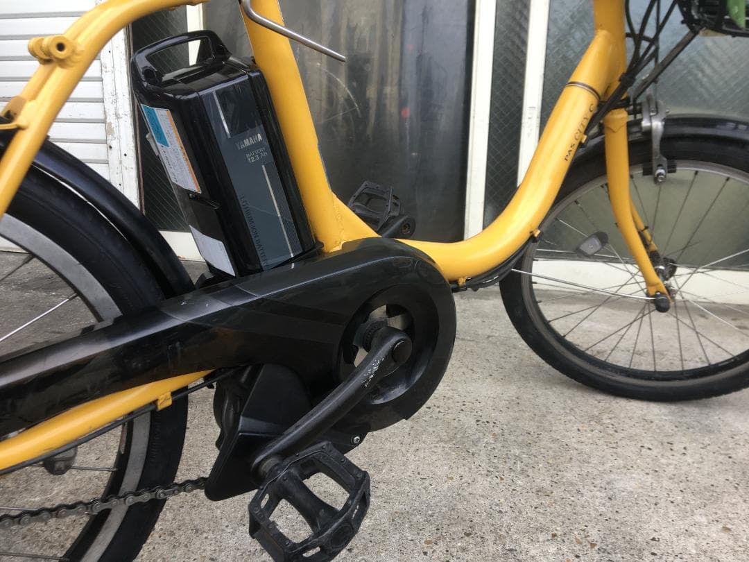 地域限定送料無料　パスシティC　2021年　12,3AH　黄　神戸　電動自転車